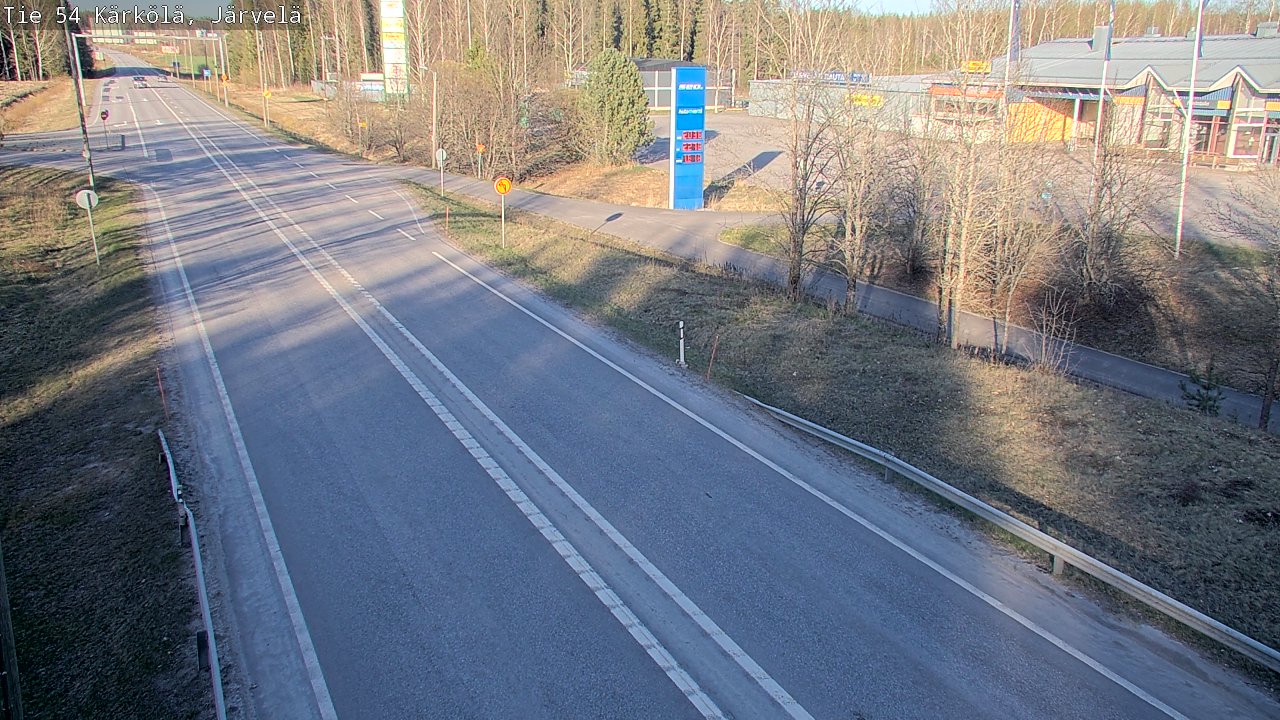 Weather Camera Image Väg 54 Kärkölä, Järvelä, Kärkölä, Päijät-Häme