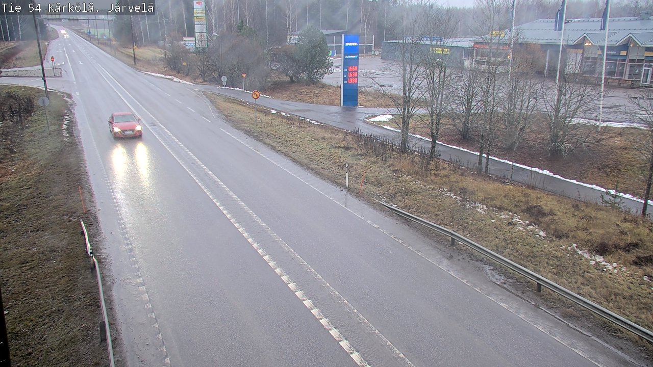 Weather Camera Image Väg 54 Kärkölä, Järvelä, Kärkölä, Päijät-Häme