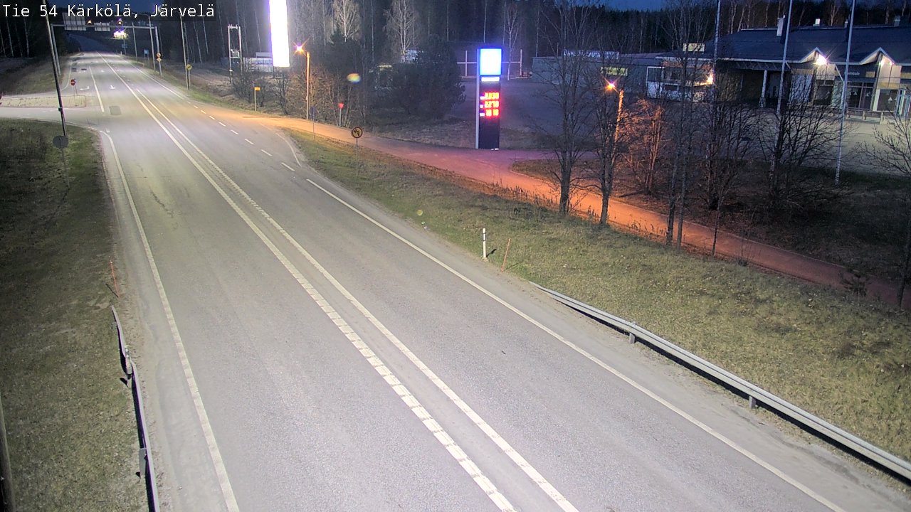 Weather Camera Image Väg 54 Kärkölä, Järvelä, Kärkölä, Päijät-Häme