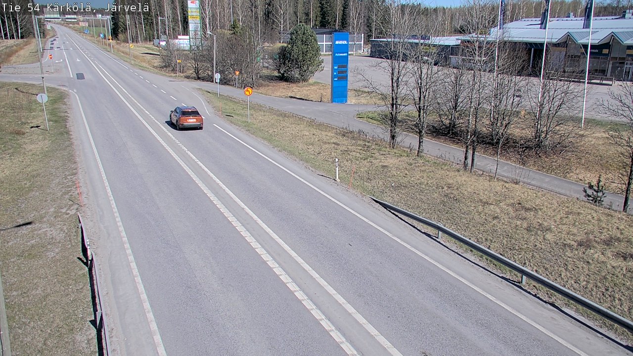 Weather Camera Image Väg 54 Kärkölä, Järvelä, Kärkölä, Päijät-Häme