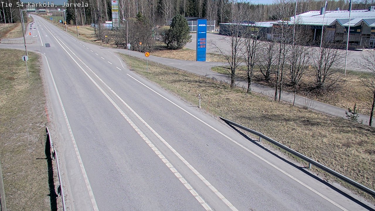 Weather Camera Image Väg 54 Kärkölä, Järvelä, Kärkölä, Päijät-Häme