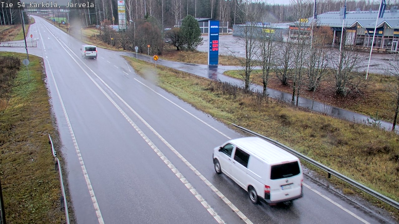 Weather Camera Image Väg 54 Kärkölä, Järvelä, Kärkölä, Päijät-Häme