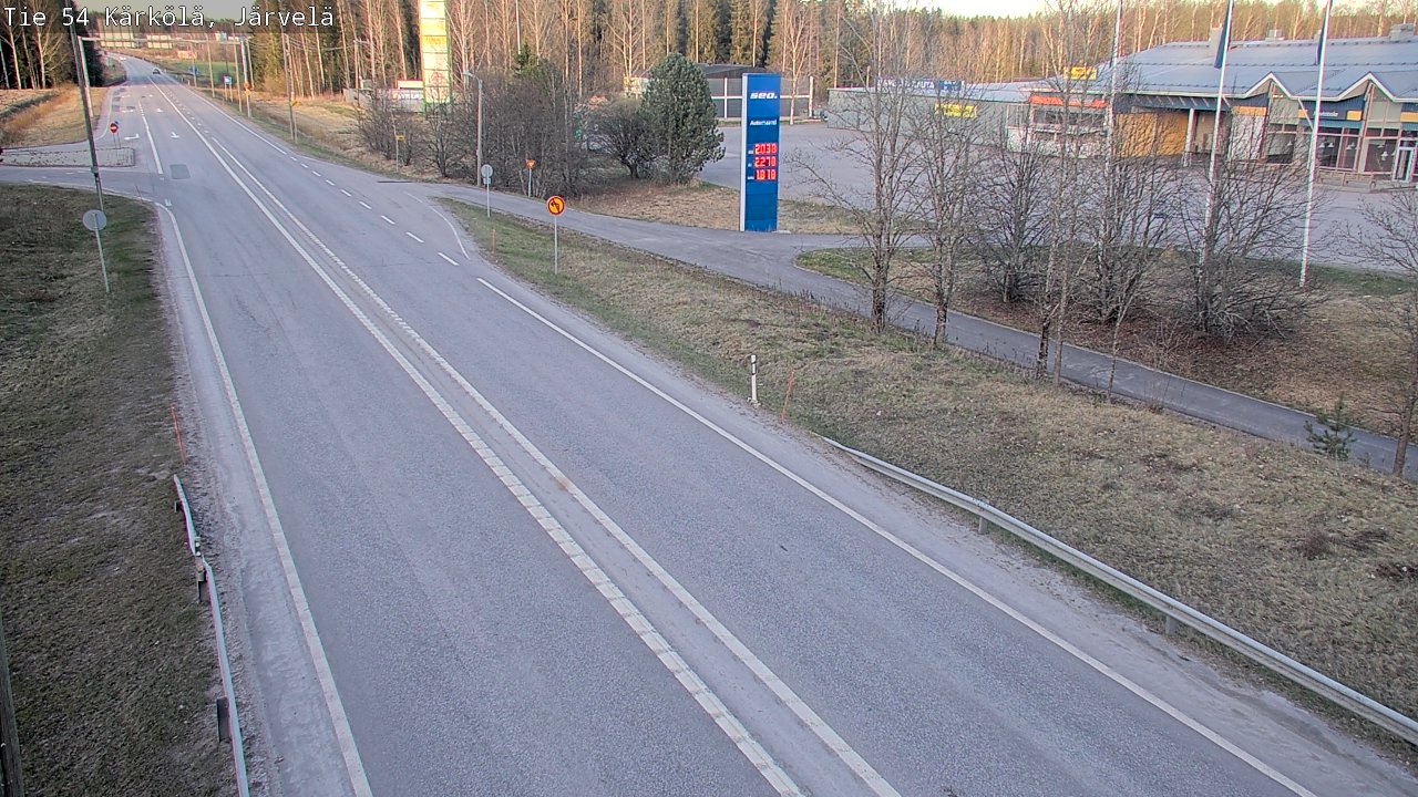Weather Camera Image Väg 54 Kärkölä, Järvelä, Kärkölä, Päijät-Häme