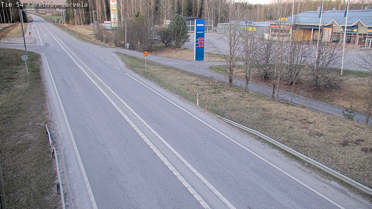 Weather Camera Image Väg 54 Kärkölä, Järvelä, Kärkölä, Päijät-Häme