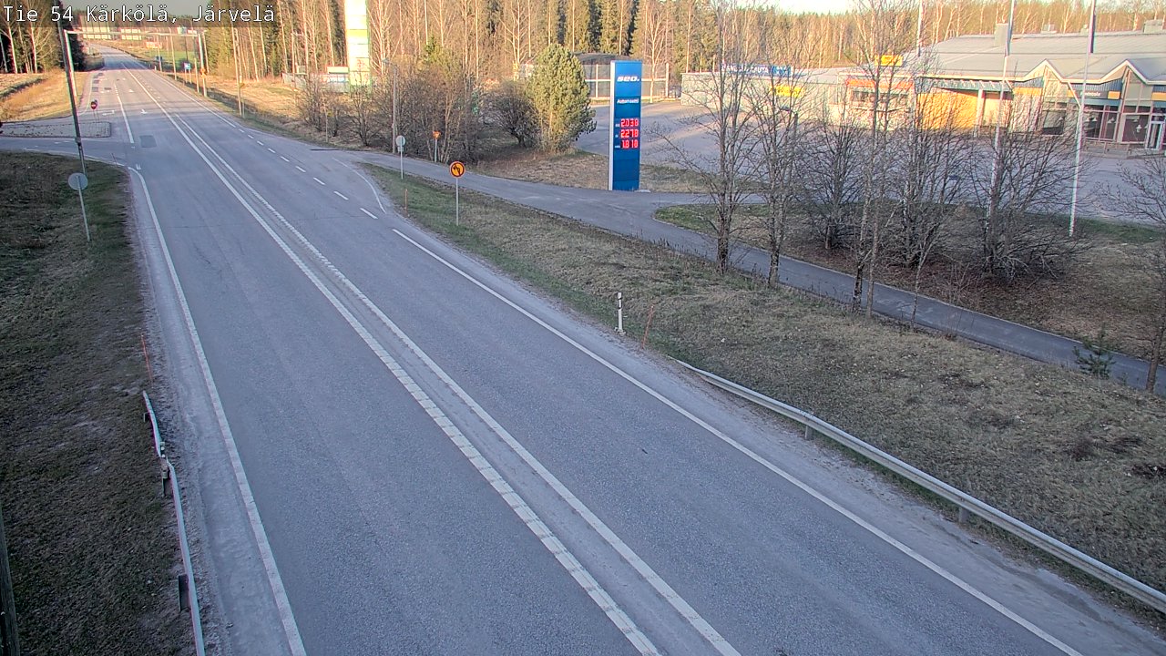 Weather Camera Image Väg 54 Kärkölä, Järvelä, Kärkölä, Päijät-Häme