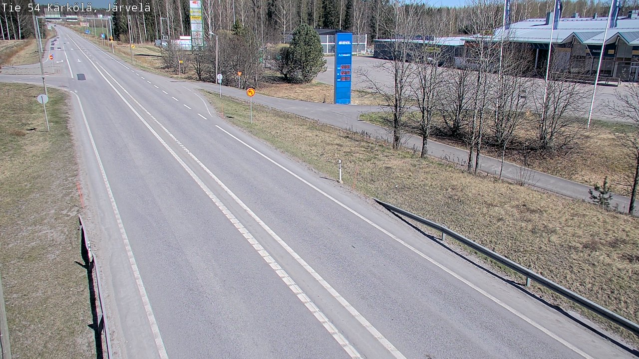 Weather Camera Image Väg 54 Kärkölä, Järvelä, Kärkölä, Päijät-Häme