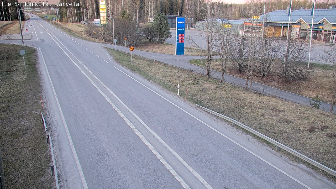 Weather Camera Image Väg 54 Kärkölä, Järvelä, Kärkölä, Päijät-Häme