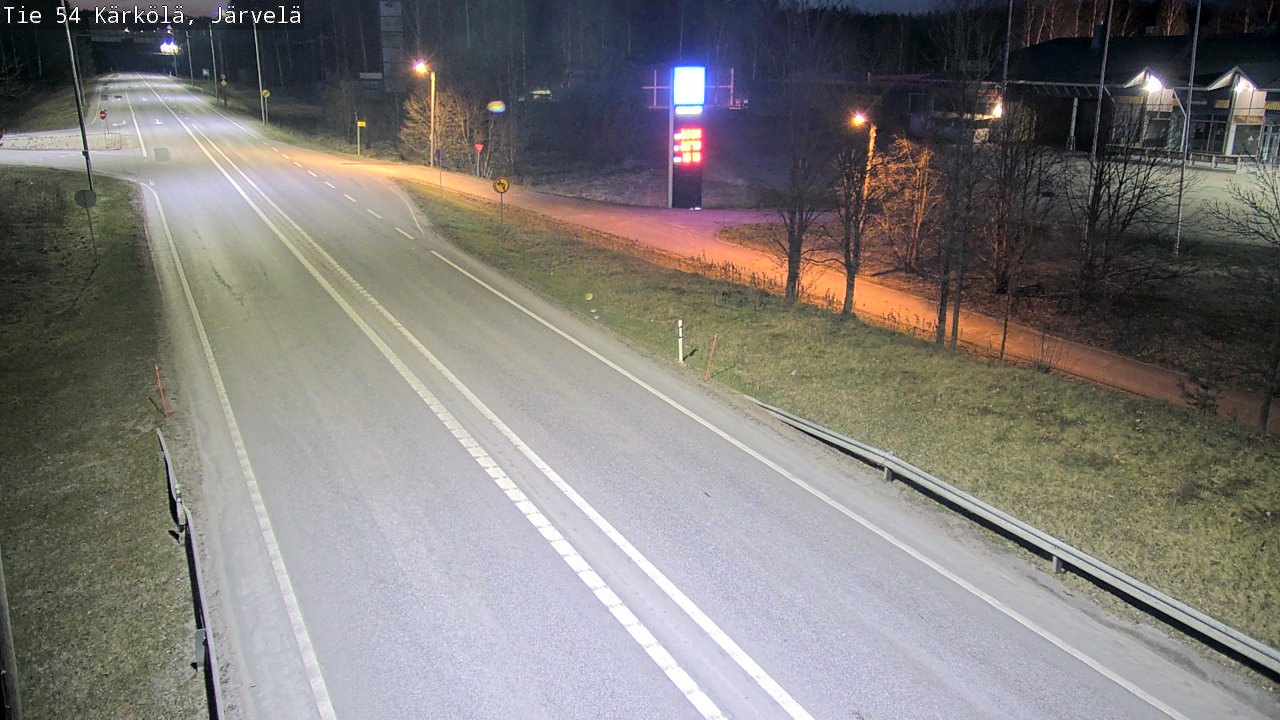Weather Camera Image Väg 54 Kärkölä, Järvelä, Kärkölä, Päijät-Häme