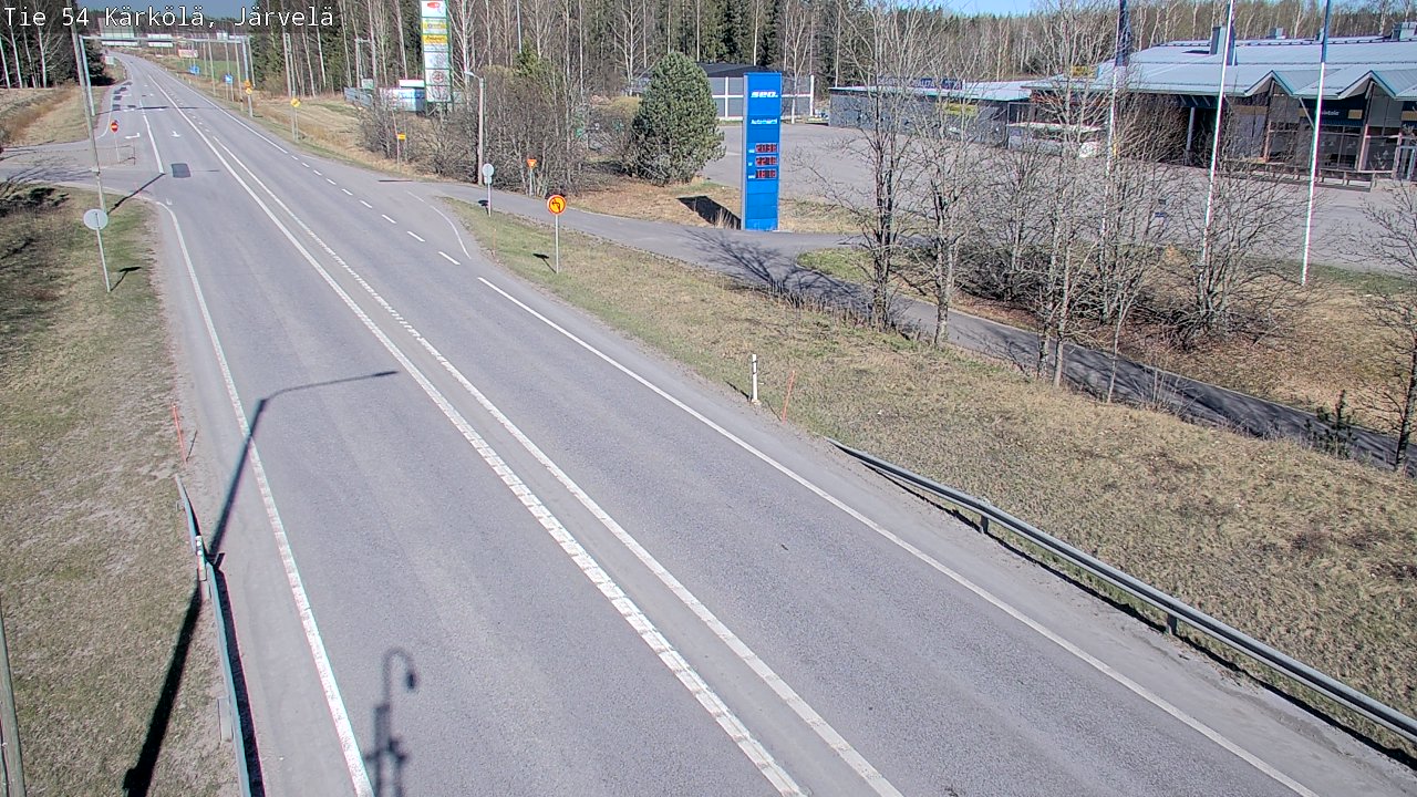 Weather Camera Image Väg 54 Kärkölä, Järvelä, Kärkölä, Päijät-Häme