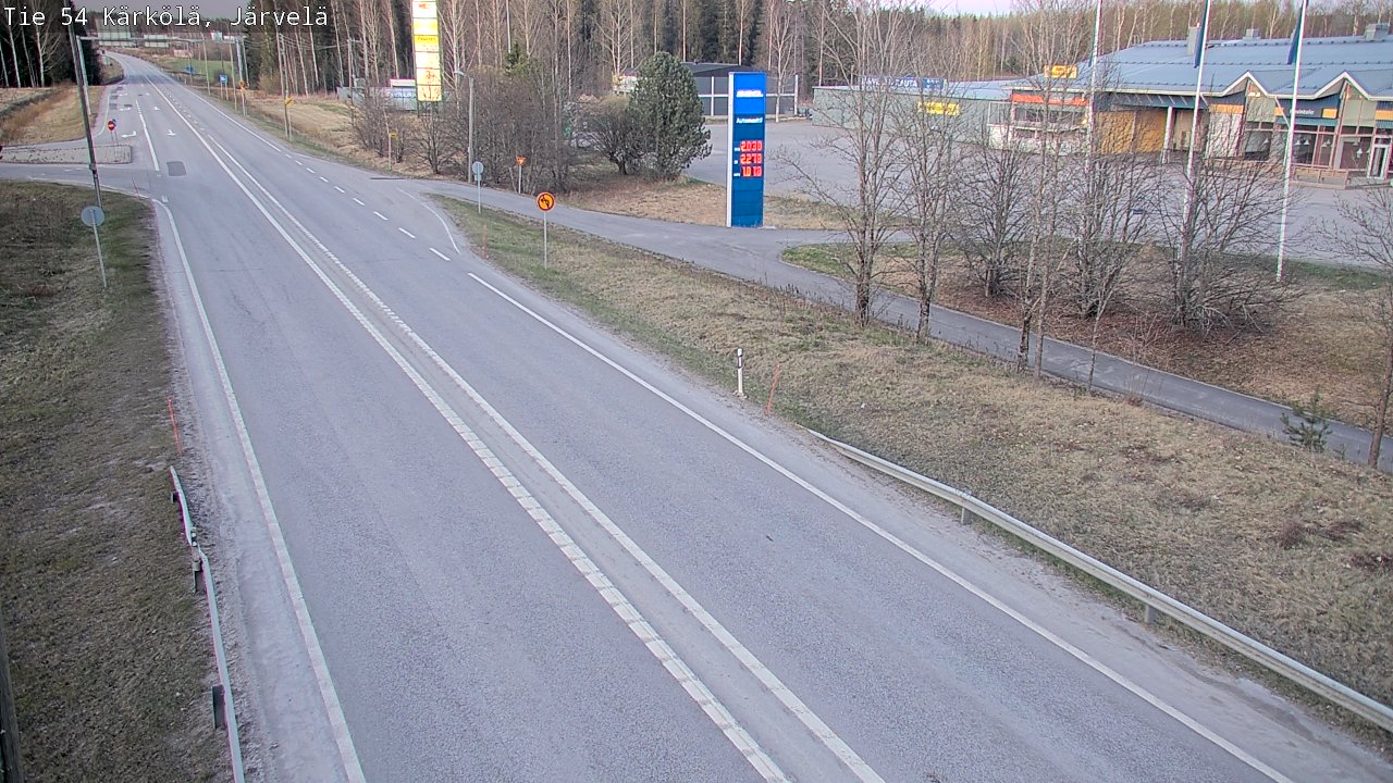 Weather Camera Image Väg 54 Kärkölä, Järvelä, Kärkölä, Päijät-Häme