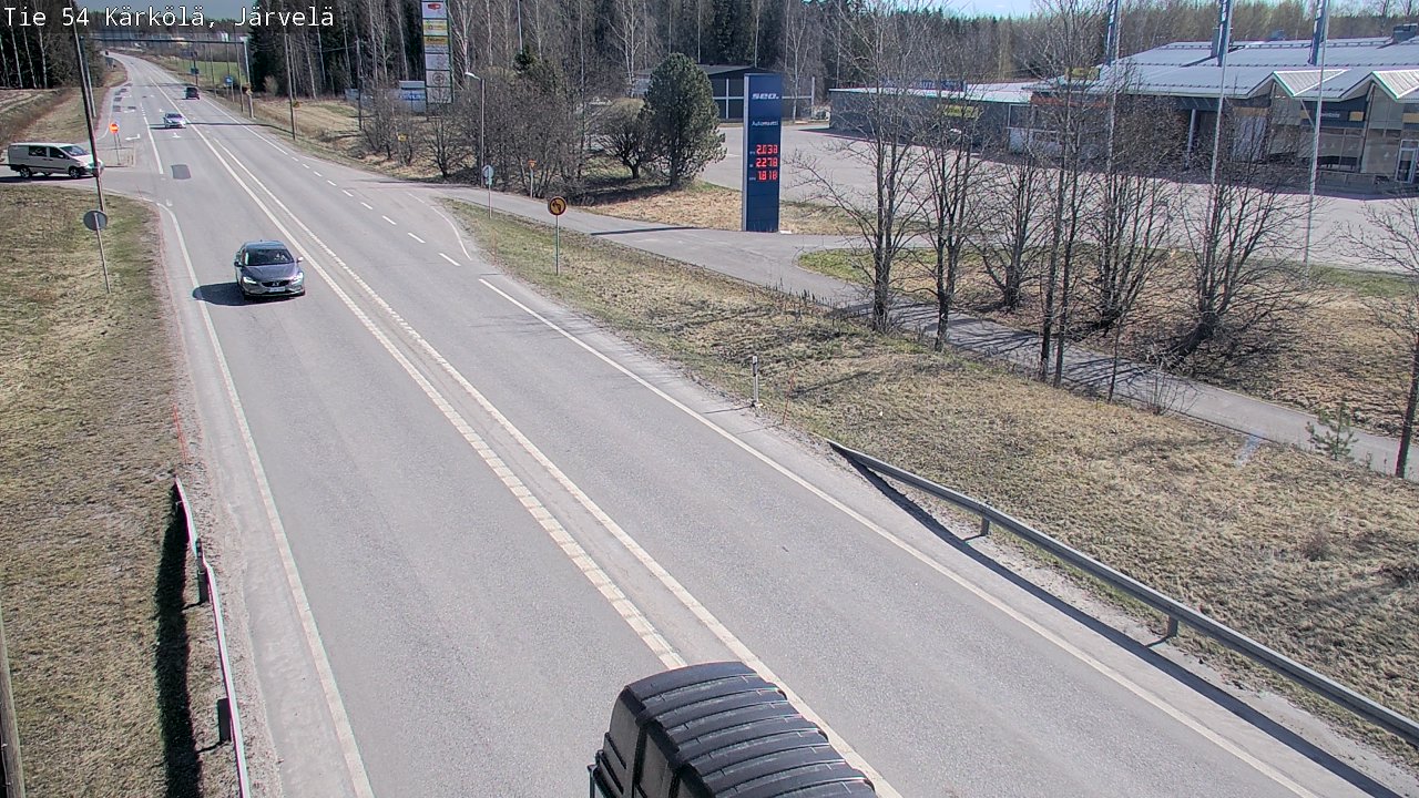 Weather Camera Image Väg 54 Kärkölä, Järvelä, Kärkölä, Päijät-Häme
