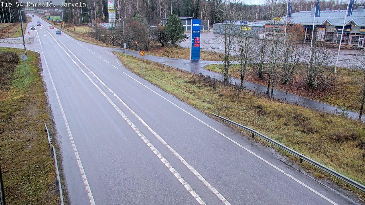 Weather Camera Image Väg 54 Kärkölä, Järvelä, Kärkölä, Päijät-Häme