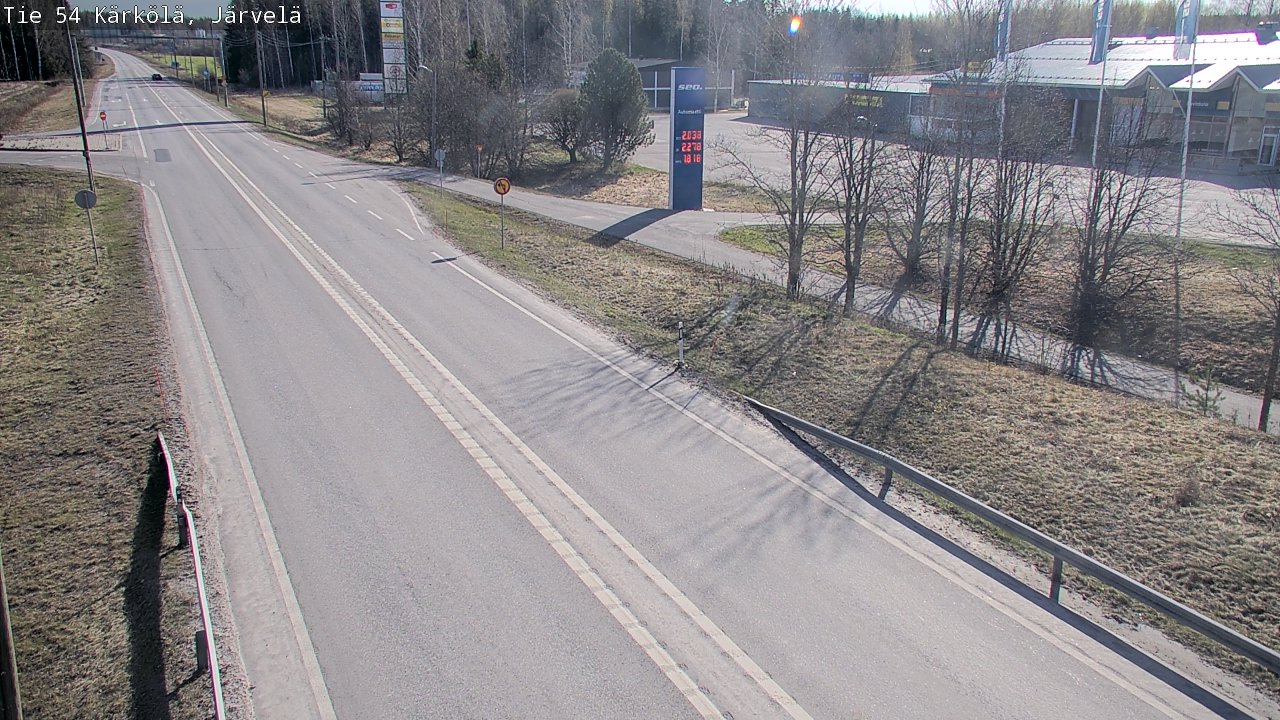 Weather Camera Image Väg 54 Kärkölä, Järvelä, Kärkölä, Päijät-Häme