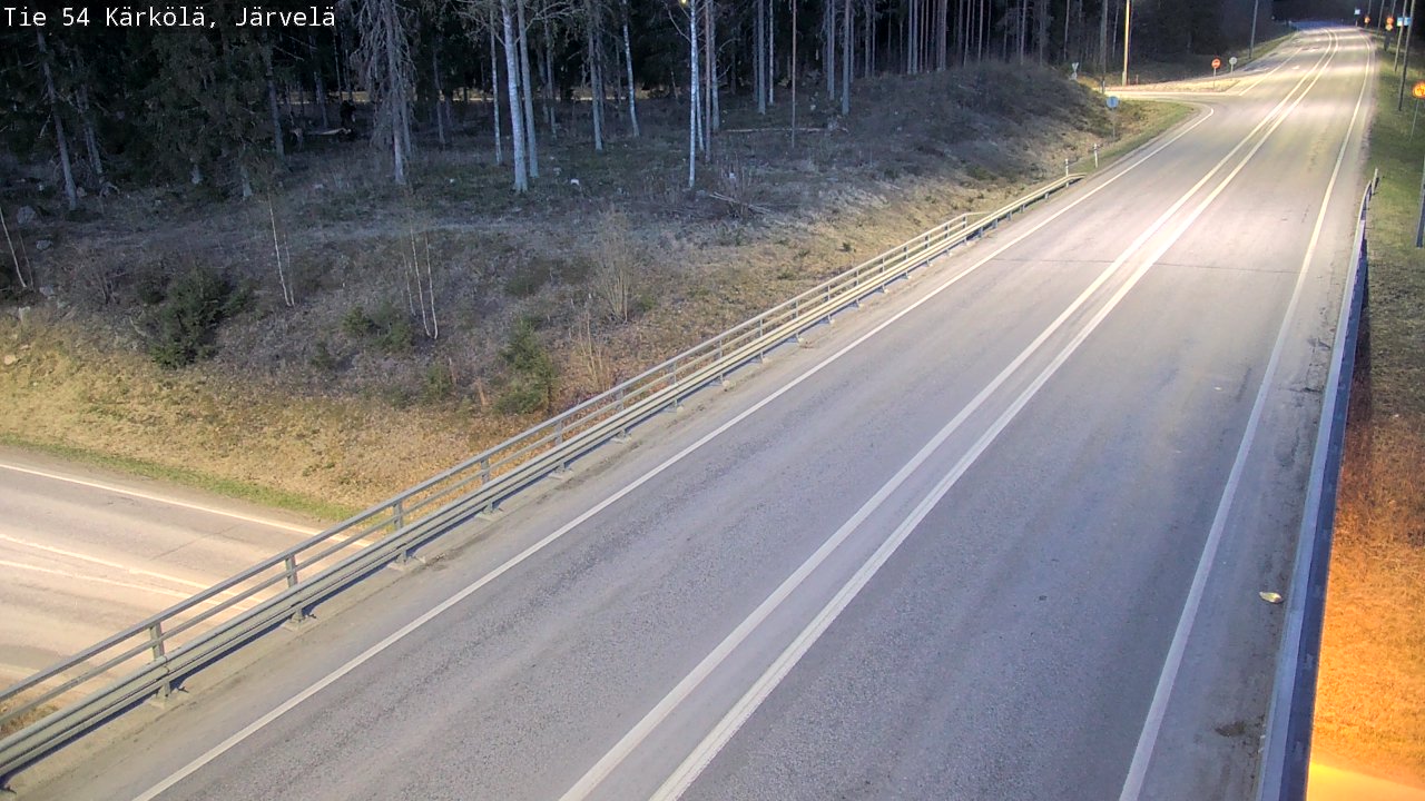 Weather Camera Image Väg 54 Kärkölä, Järvelä, Kärkölä, Päijät-Häme