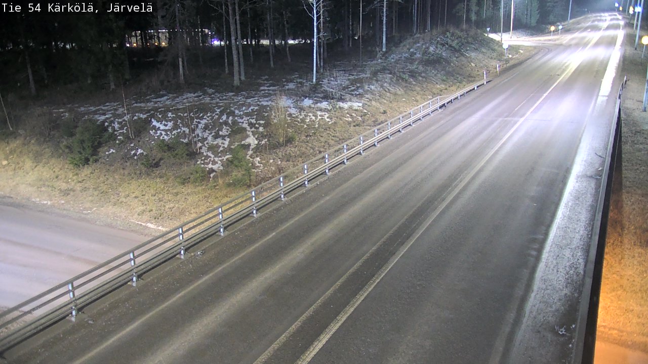 Weather Camera Image Väg 54 Kärkölä, Järvelä, Kärkölä, Päijät-Häme