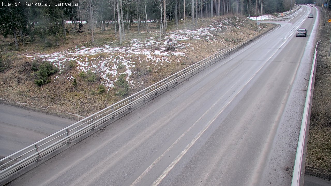 Weather Camera Image Väg 54 Kärkölä, Järvelä, Kärkölä, Päijät-Häme