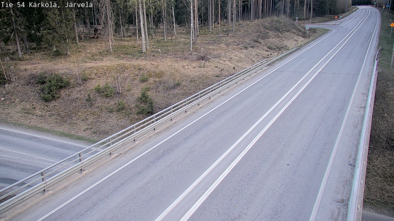 Weather Camera Image Väg 54 Kärkölä, Järvelä, Kärkölä, Päijät-Häme