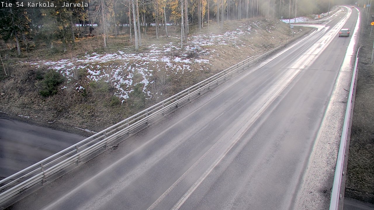 Weather Camera Image Väg 54 Kärkölä, Järvelä, Kärkölä, Päijät-Häme