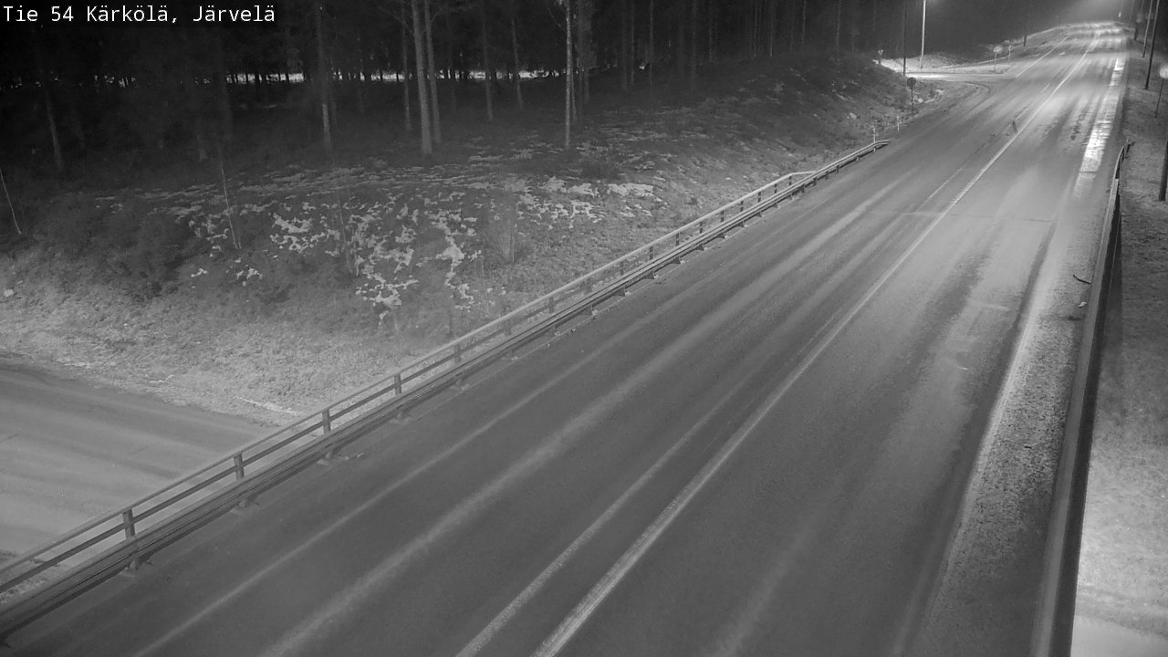 Weather Camera Image Väg 54 Kärkölä, Järvelä, Kärkölä, Päijät-Häme
