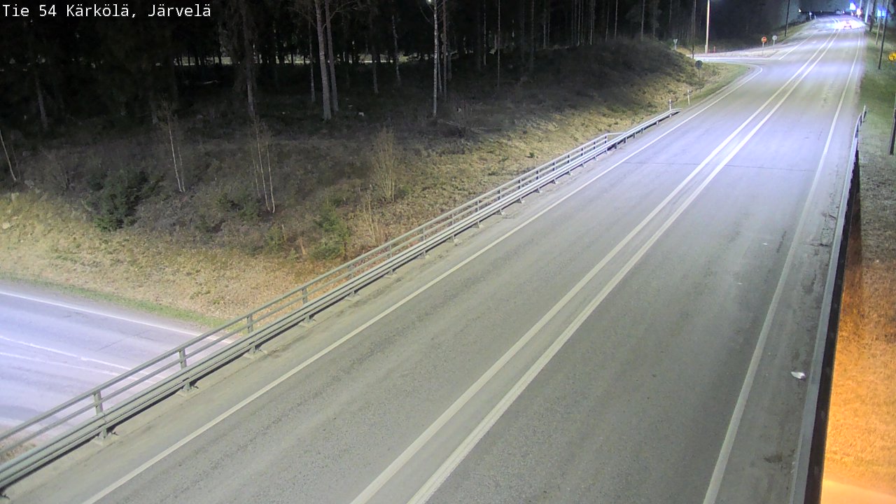 Weather Camera Image Väg 54 Kärkölä, Järvelä, Kärkölä, Päijät-Häme