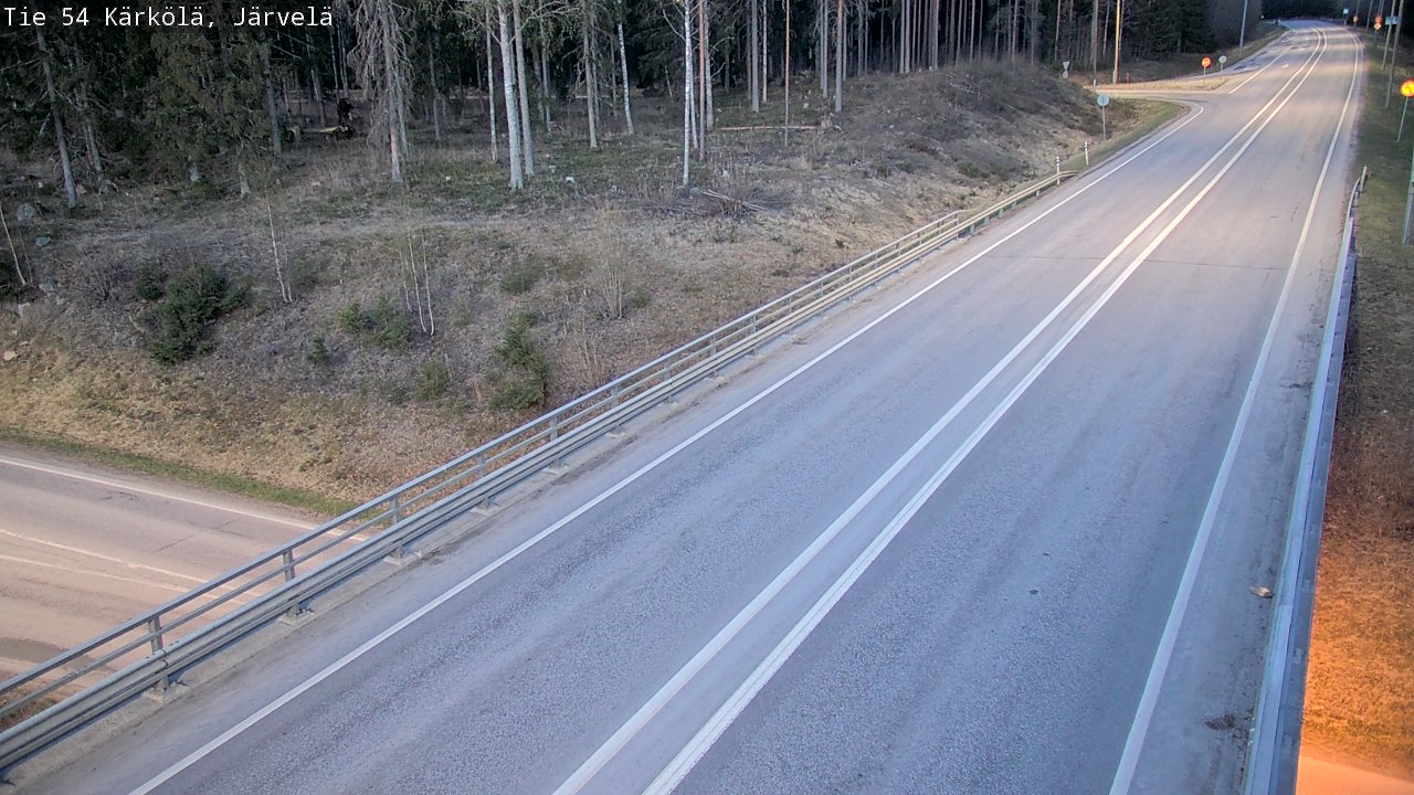 Weather Camera Image Väg 54 Kärkölä, Järvelä, Kärkölä, Päijät-Häme