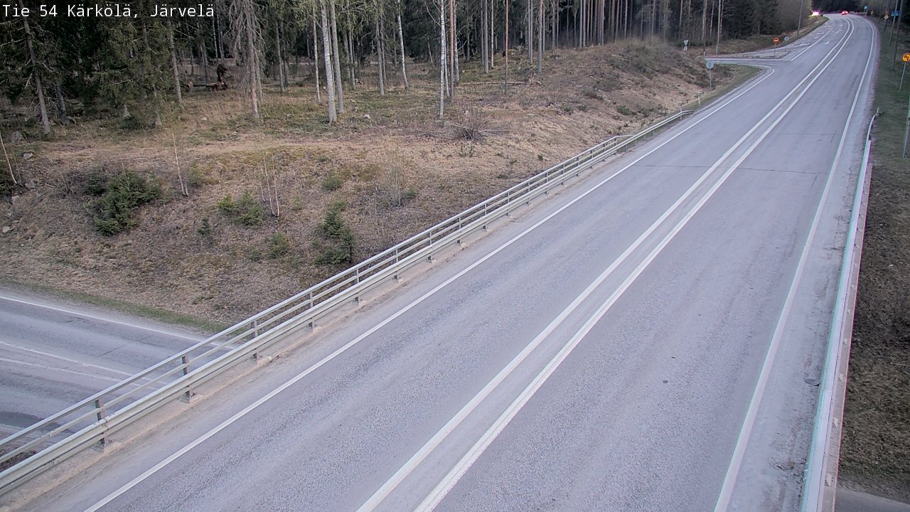 Weather Camera Image Väg 54 Kärkölä, Järvelä, Kärkölä, Päijät-Häme