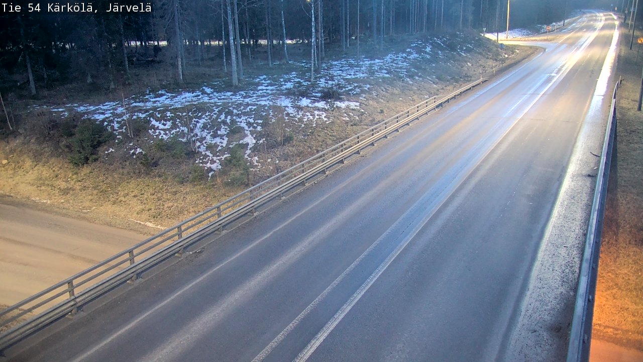 Weather Camera Image Väg 54 Kärkölä, Järvelä, Kärkölä, Päijät-Häme