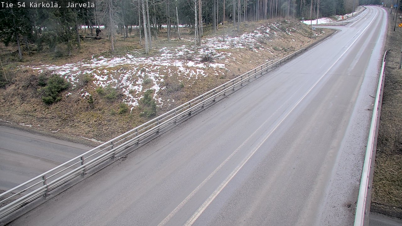 Weather Camera Image Väg 54 Kärkölä, Järvelä, Kärkölä, Päijät-Häme