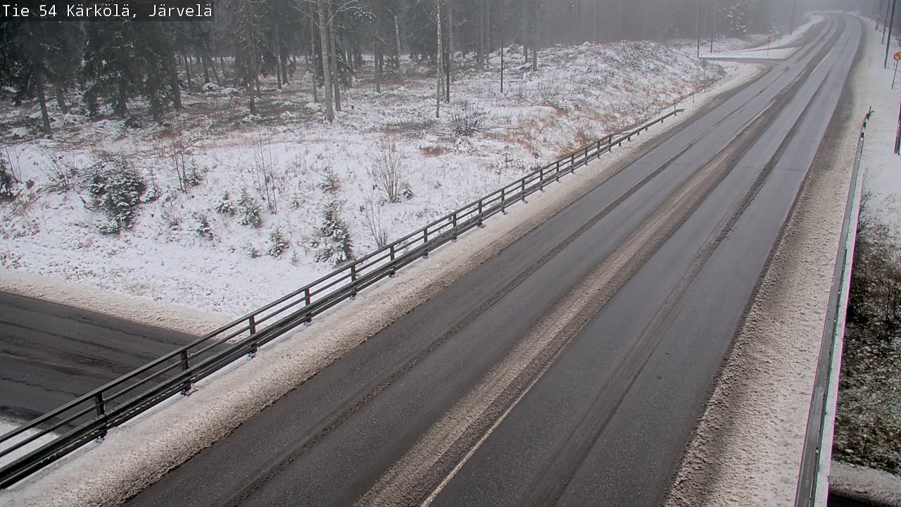 Weather Camera Image Väg 54 Kärkölä, Järvelä, Kärkölä, Päijät-Häme