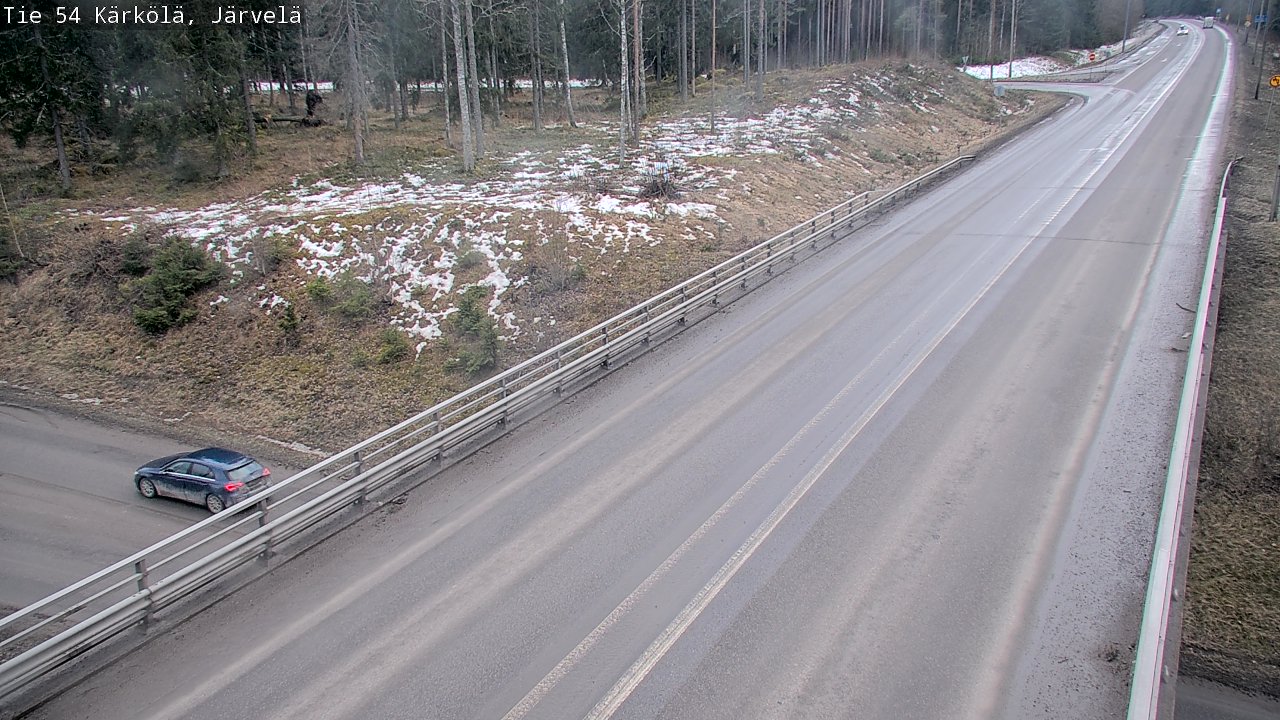 Weather Camera Image Väg 54 Kärkölä, Järvelä, Kärkölä, Päijät-Häme