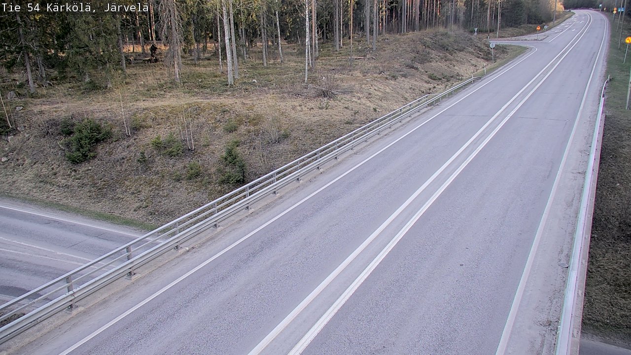 Weather Camera Image Väg 54 Kärkölä, Järvelä, Kärkölä, Päijät-Häme