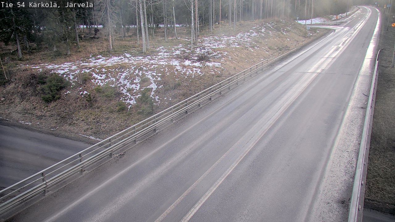 Weather Camera Image Väg 54 Kärkölä, Järvelä, Kärkölä, Päijät-Häme