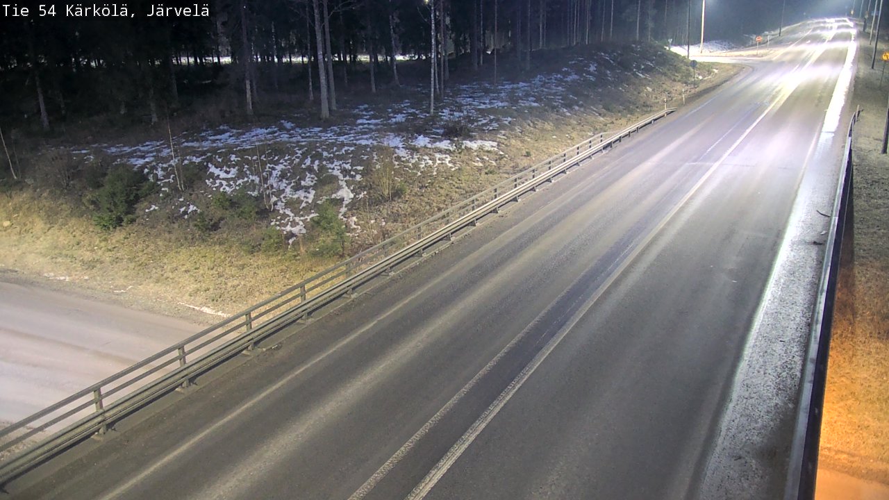 Weather Camera Image Väg 54 Kärkölä, Järvelä, Kärkölä, Päijät-Häme