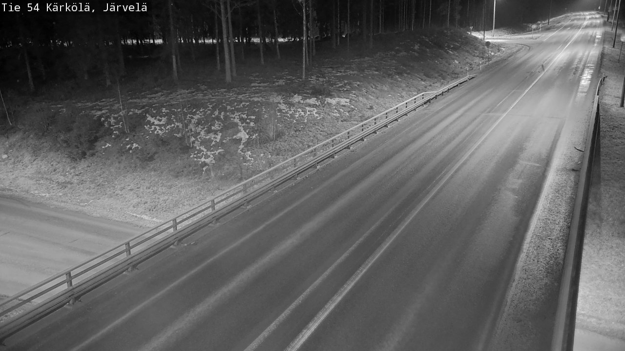 Weather Camera Image Väg 54 Kärkölä, Järvelä, Kärkölä, Päijät-Häme