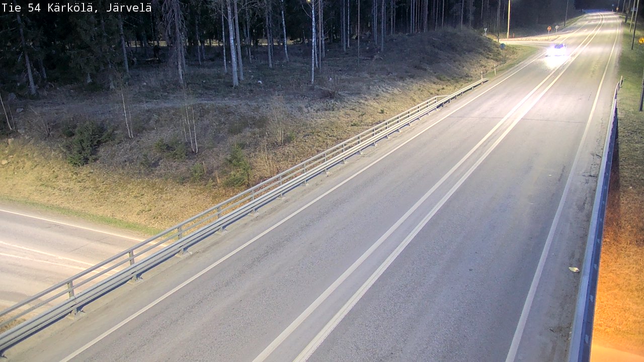 Weather Camera Image Väg 54 Kärkölä, Järvelä, Kärkölä, Päijät-Häme