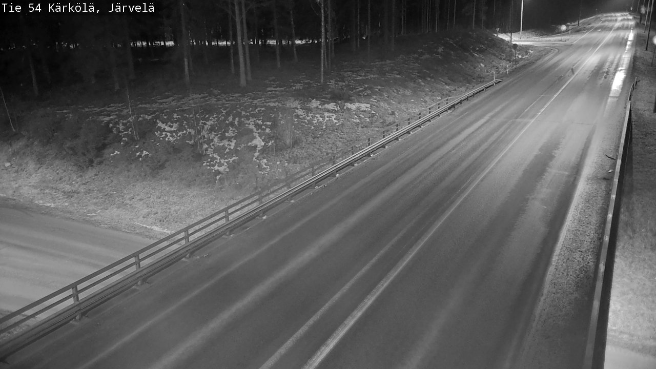 Weather Camera Image Väg 54 Kärkölä, Järvelä, Kärkölä, Päijät-Häme