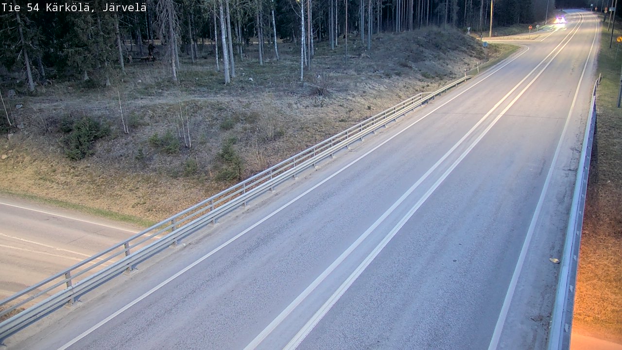 Weather Camera Image Väg 54 Kärkölä, Järvelä, Kärkölä, Päijät-Häme