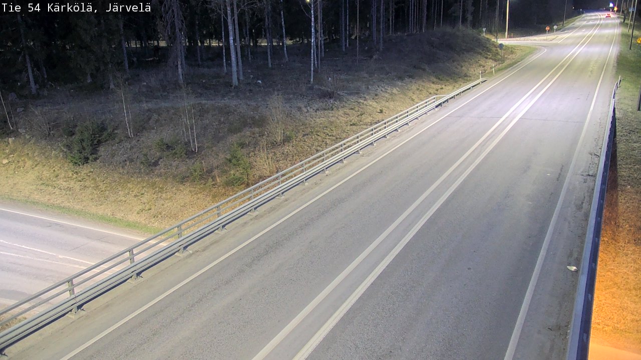 Weather Camera Image Väg 54 Kärkölä, Järvelä, Kärkölä, Päijät-Häme