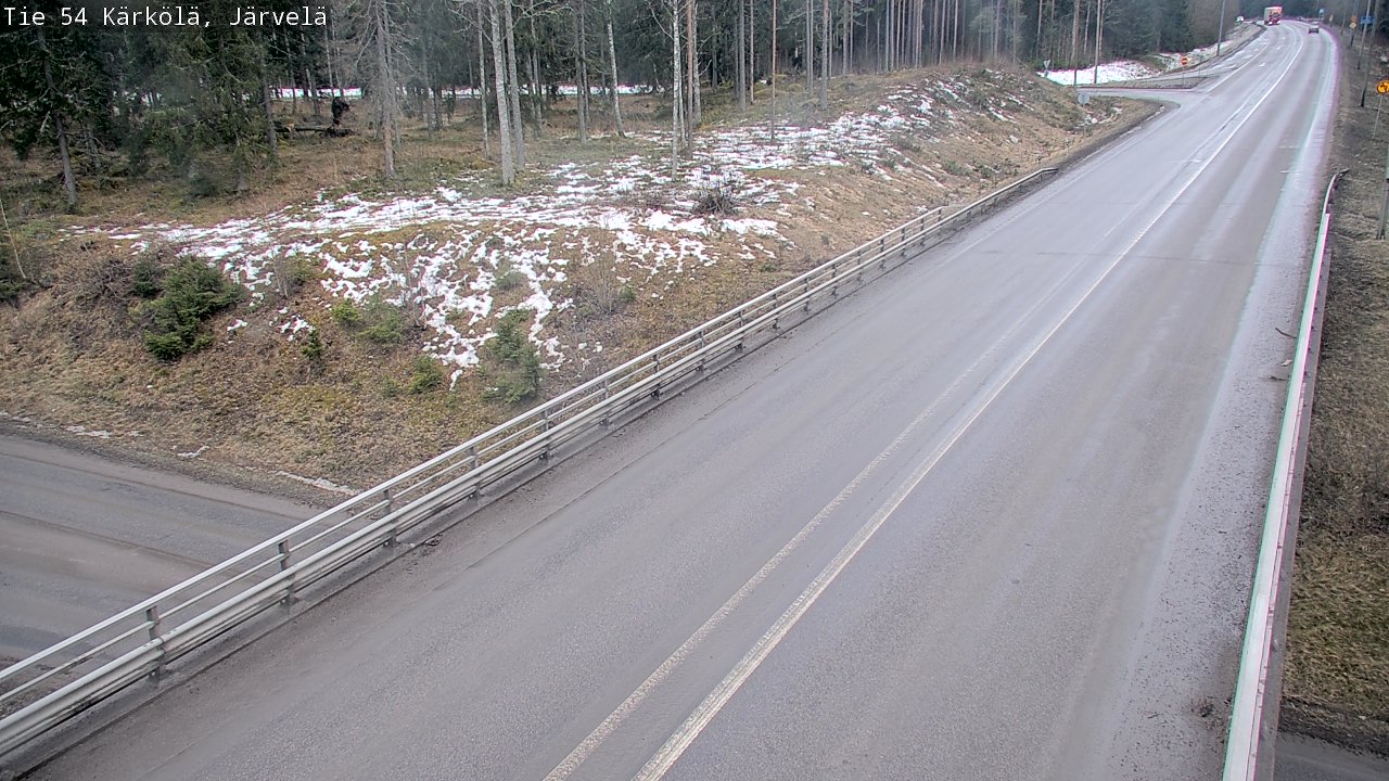Weather Camera Image Väg 54 Kärkölä, Järvelä, Kärkölä, Päijät-Häme