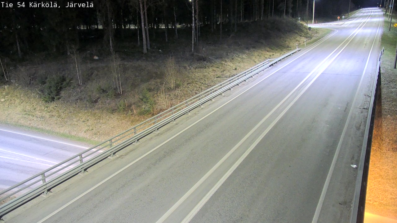 Weather Camera Image Väg 54 Kärkölä, Järvelä, Kärkölä, Päijät-Häme