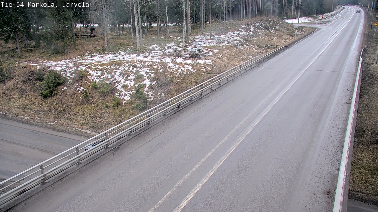 Weather Camera Image Väg 54 Kärkölä, Järvelä, Kärkölä, Päijät-Häme