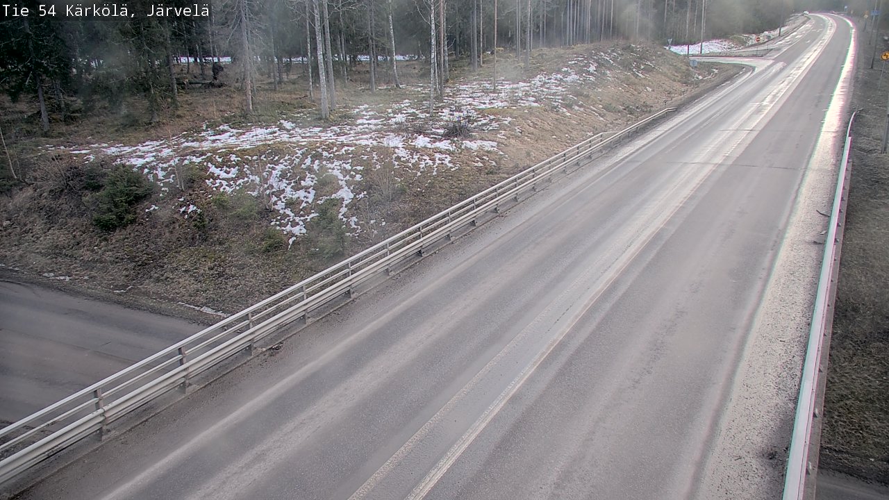 Weather Camera Image Väg 54 Kärkölä, Järvelä, Kärkölä, Päijät-Häme