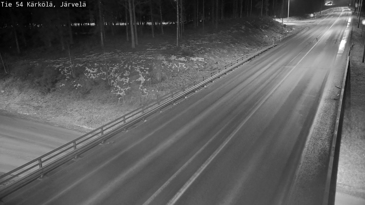 Weather Camera Image Väg 54 Kärkölä, Järvelä, Kärkölä, Päijät-Häme