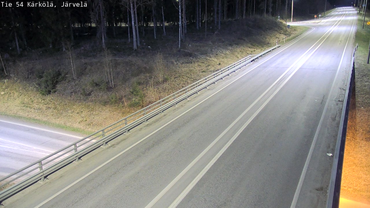 Weather Camera Image Väg 54 Kärkölä, Järvelä, Kärkölä, Päijät-Häme