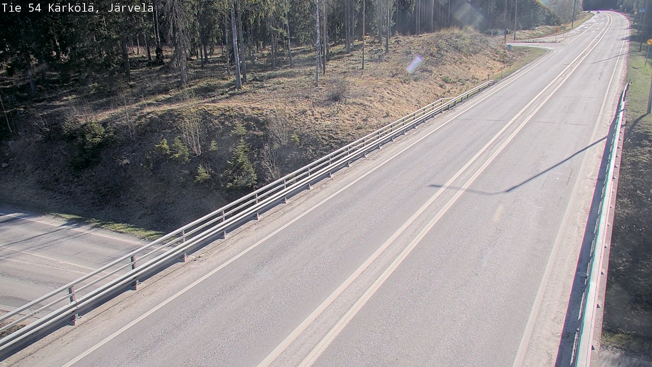 Weather Camera Image Väg 54 Kärkölä, Järvelä, Kärkölä, Päijät-Häme