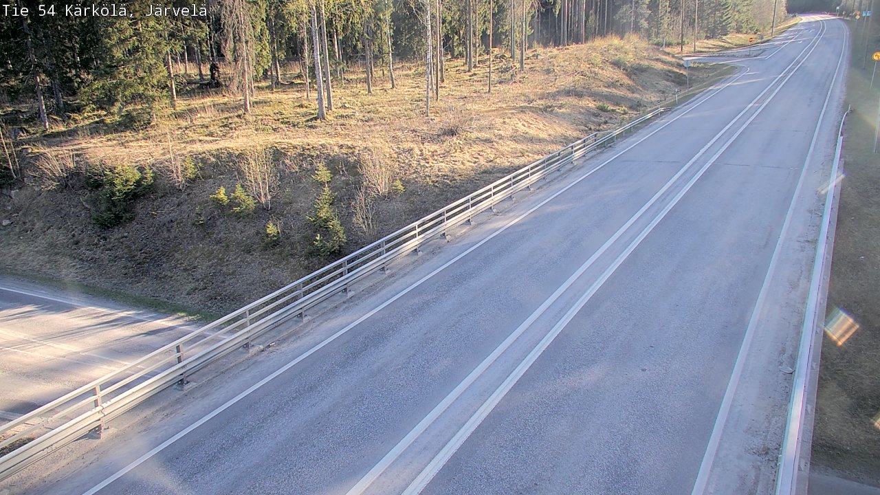 Weather Camera Image Väg 54 Kärkölä, Järvelä, Kärkölä, Päijät-Häme