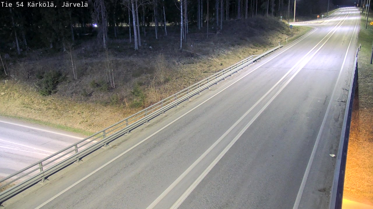 Weather Camera Image Väg 54 Kärkölä, Järvelä, Kärkölä, Päijät-Häme