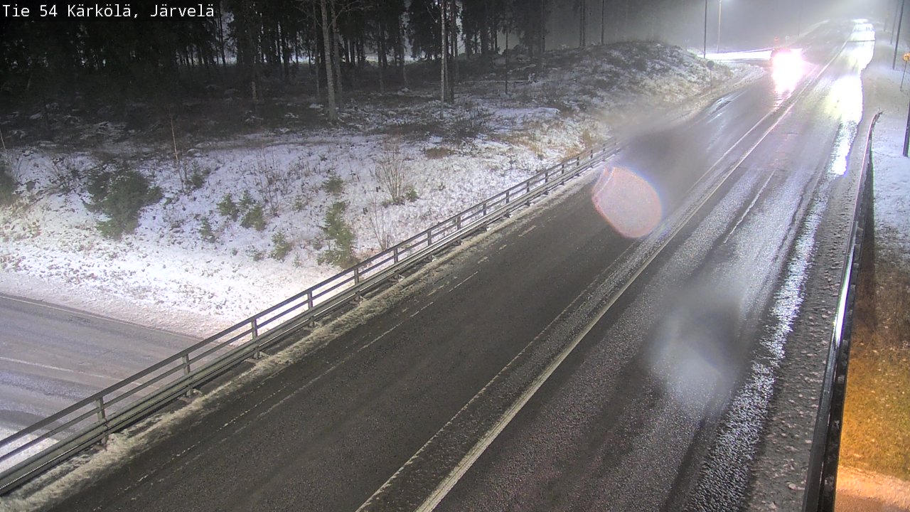 Weather Camera Image Väg 54 Kärkölä, Järvelä, Kärkölä, Päijät-Häme