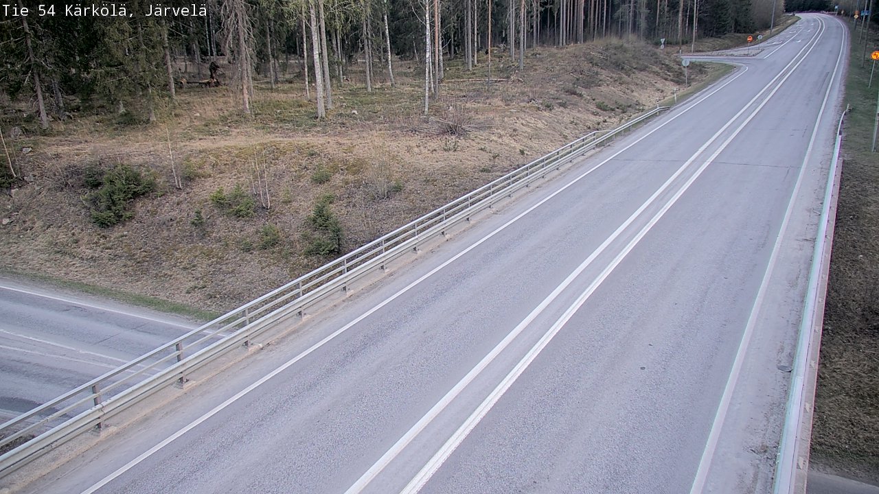 Weather Camera Image Väg 54 Kärkölä, Järvelä, Kärkölä, Päijät-Häme
