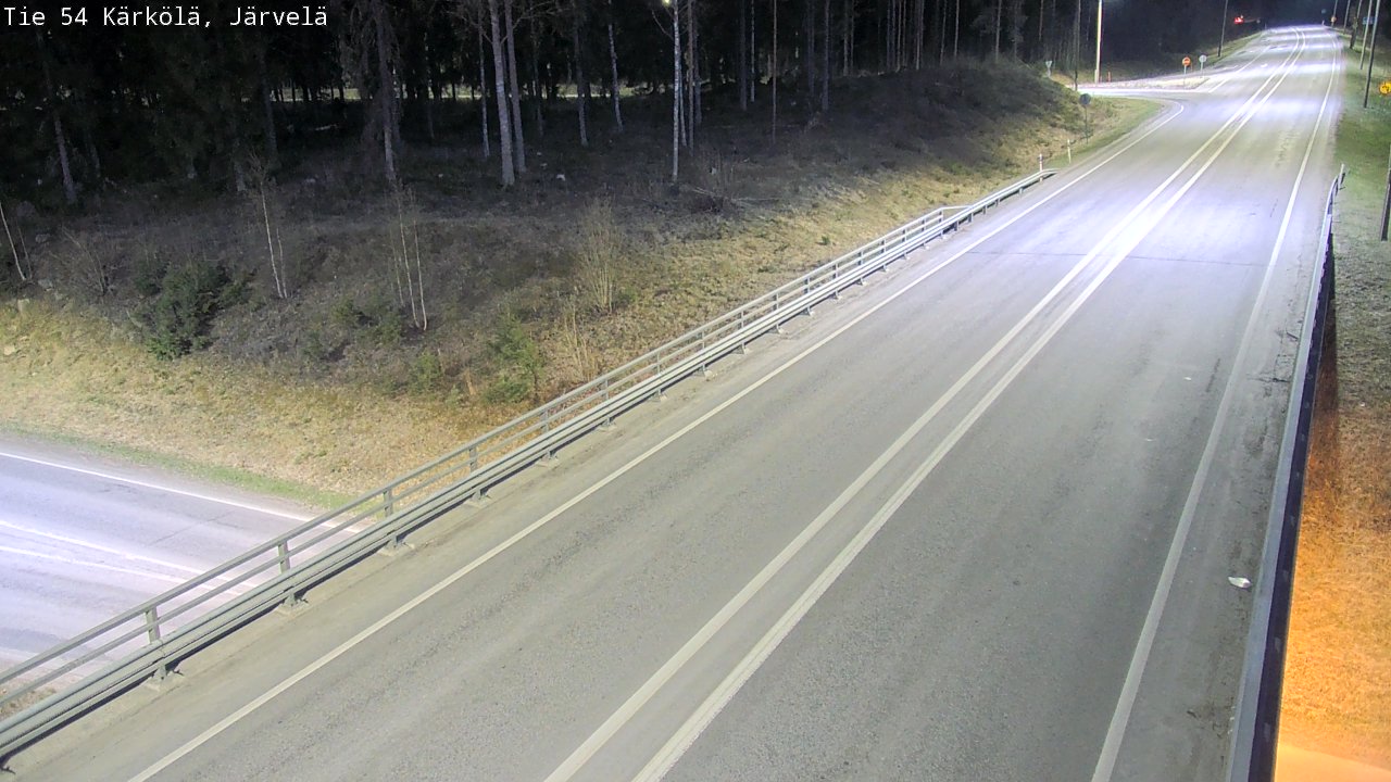 Weather Camera Image Väg 54 Kärkölä, Järvelä, Kärkölä, Päijät-Häme